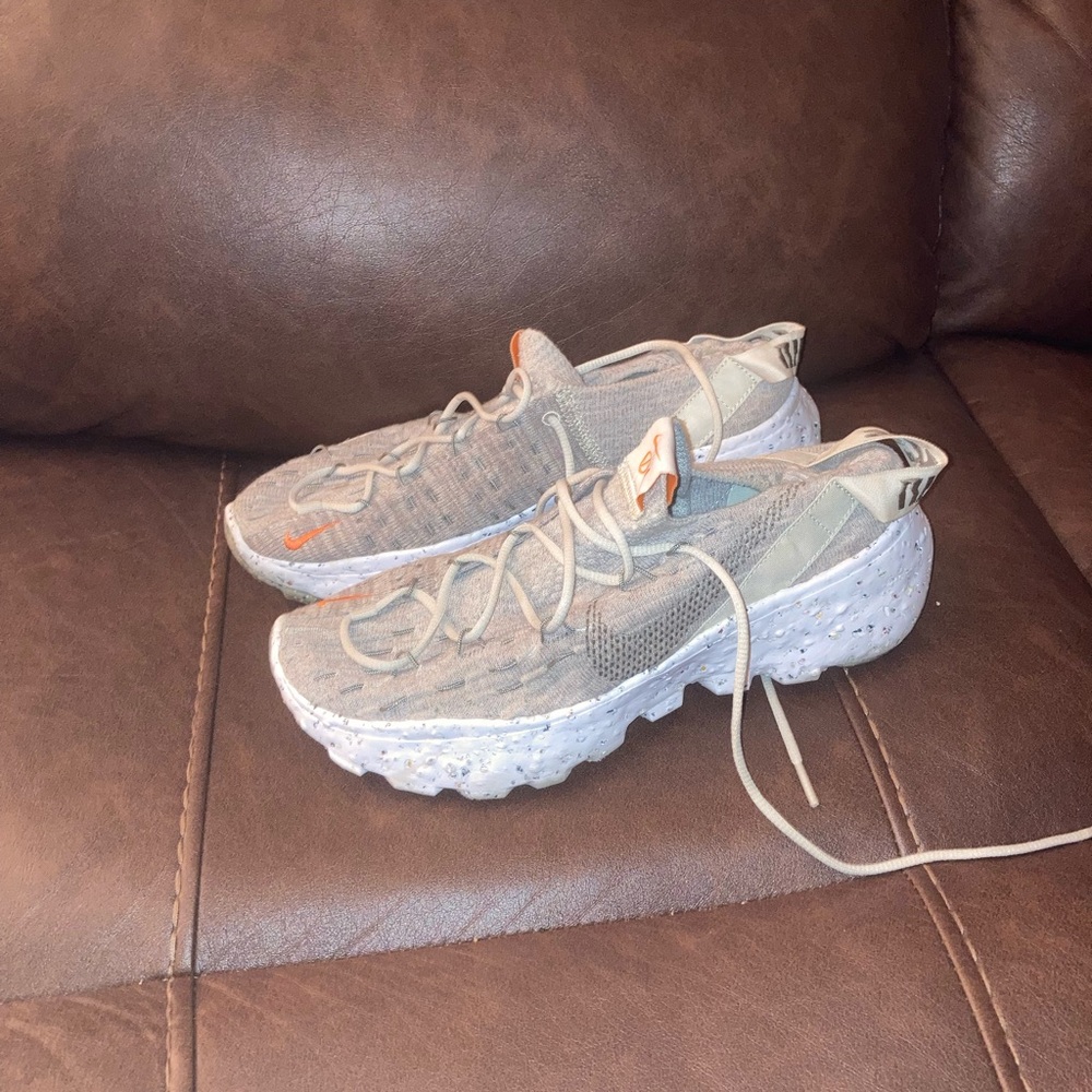 Nike Gray and Orange Sneakers